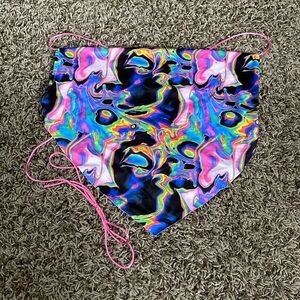 Tie dye backless top. GENTLY WORN!